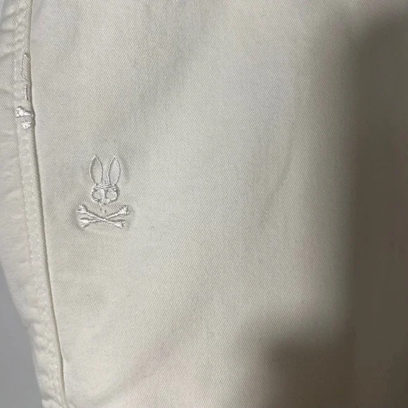 Mens Psycho Bunny Embroidered Graphic Shorts Cotton Spandex 38 - Picture 4 of 7